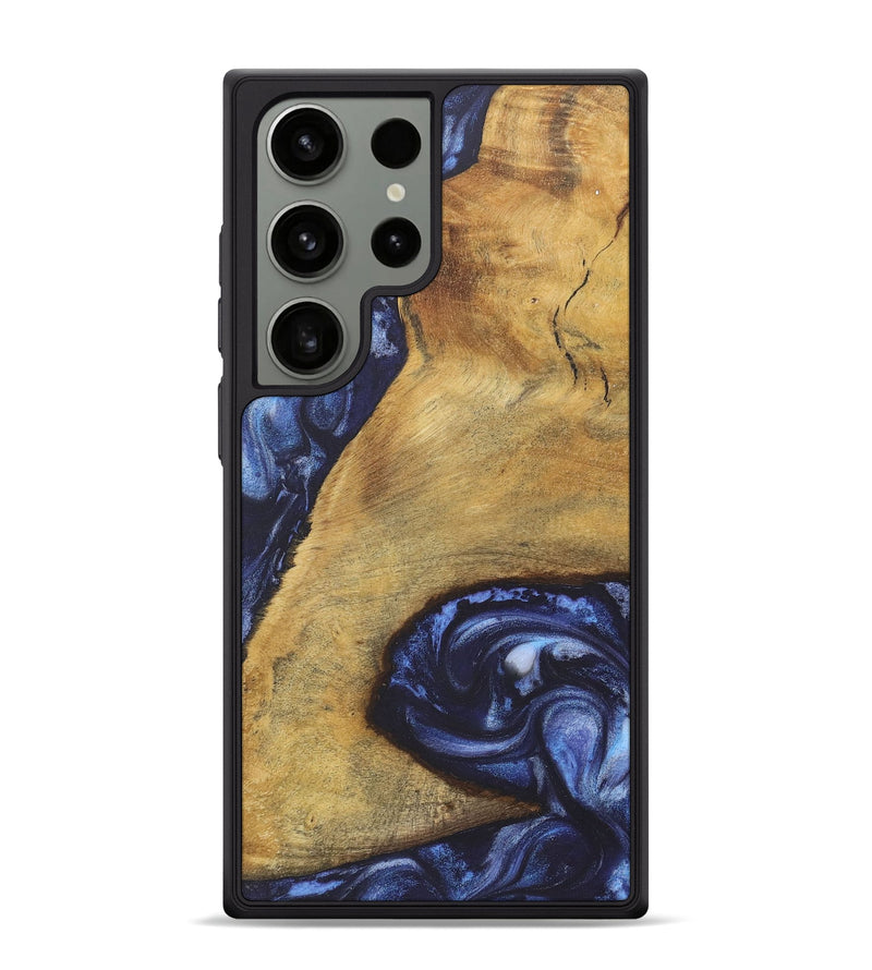 Galaxy S24 Ultra Wood+Resin Phone Case - Jaime (Blue, 718752)