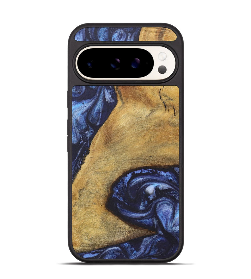 Pixel 9 Pro Wood+Resin Phone Case - Jaime (Blue, 718752)