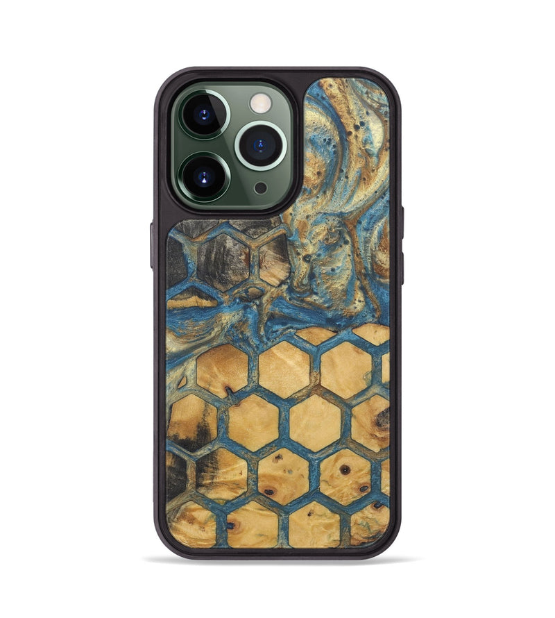 iPhone 13 Pro Wood+Resin Phone Case - Noah (Pattern, 718784)