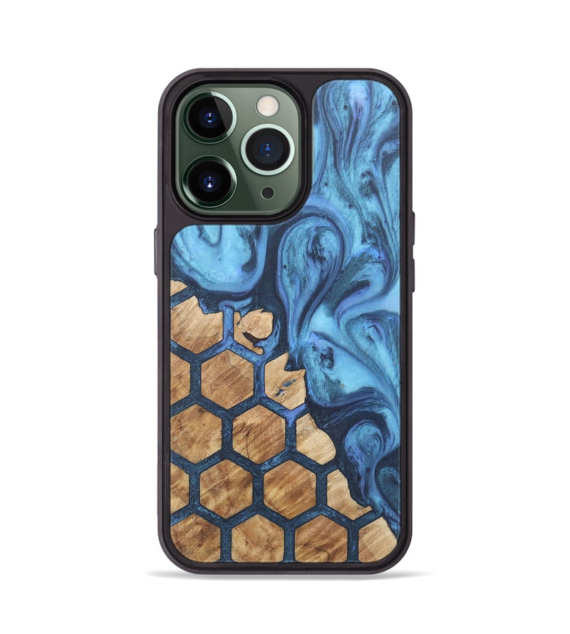 iPhone 13 Pro Wood+Resin Phone Case - Marisol (Pattern, 718785)