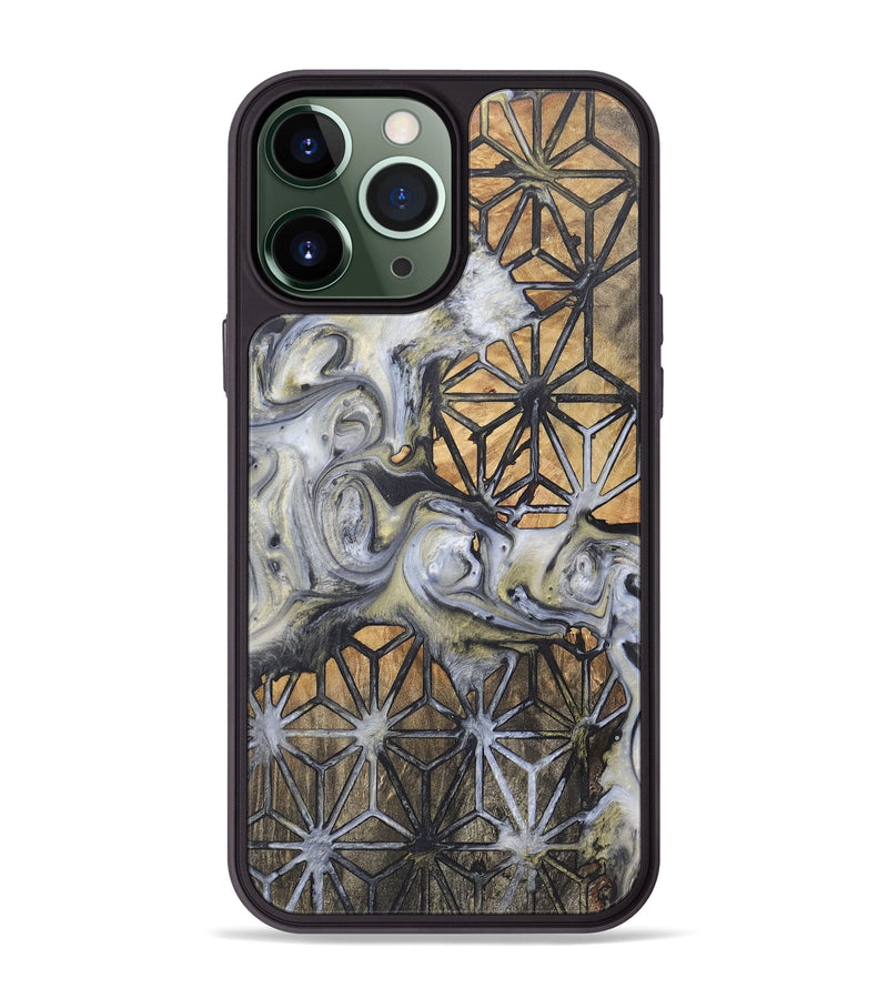 iPhone 13 Pro Max Wood+Resin Phone Case - Paul (Pattern, 718786)