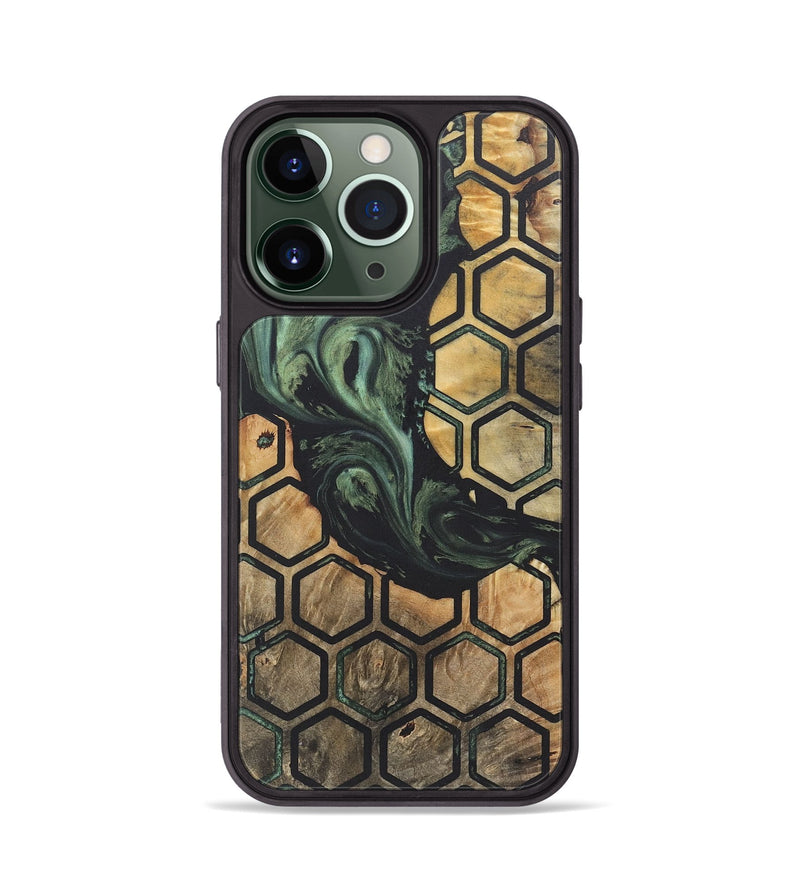 iPhone 13 Pro Wood+Resin Phone Case - Clarence (Pattern, 718787)