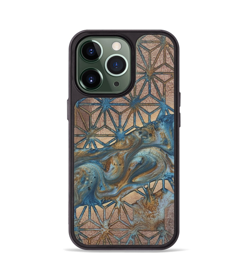 iPhone 13 Pro Wood+Resin Phone Case - Jim (Pattern, 718788)