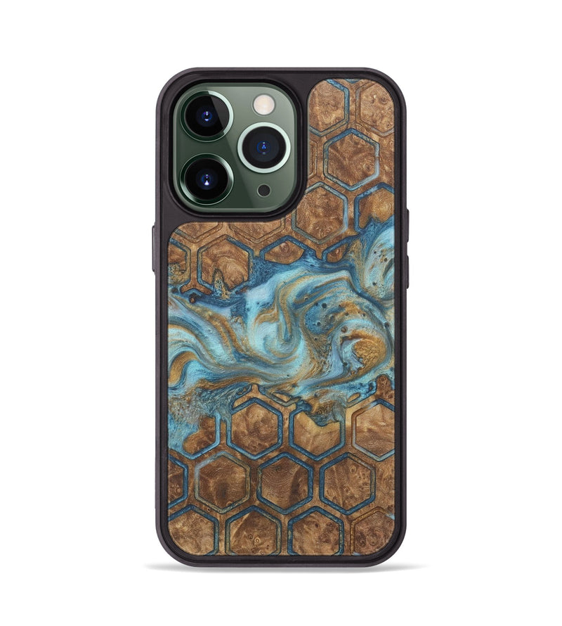 iPhone 13 Pro Wood+Resin Phone Case - Audra (Pattern, 718790)