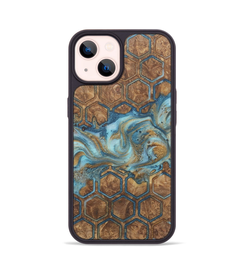 iPhone 14 Wood+Resin Phone Case - Audra (Pattern, 718790)