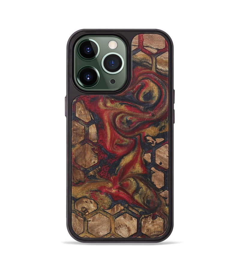 iPhone 13 Pro Wood+Resin Phone Case - Shaq (Pattern, 718791)