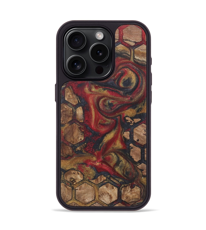 iPhone 15 Pro Wood+Resin Phone Case - Shaq (Pattern, 718791)