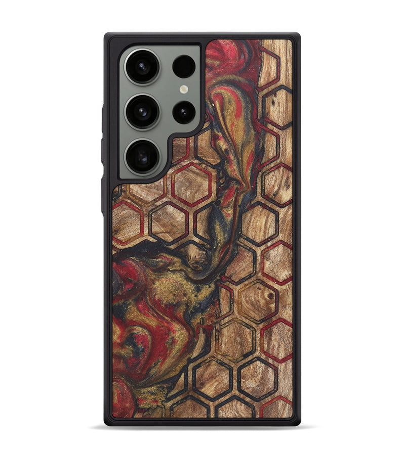 Galaxy S24 Ultra Wood+Resin Phone Case - Helen (Pattern, 718792)