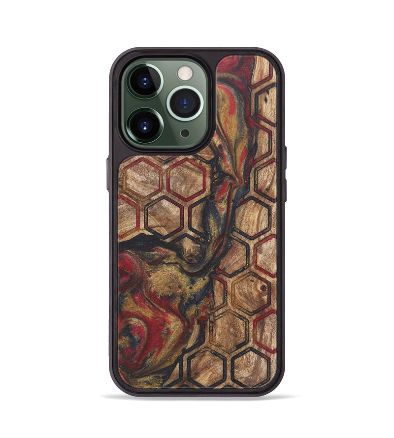 iPhone 13 Pro Wood+Resin Phone Case - Helen (Pattern, 718792)