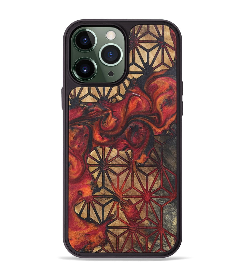 iPhone 13 Pro Max Wood+Resin Phone Case - Addilyn (Pattern, 718793)