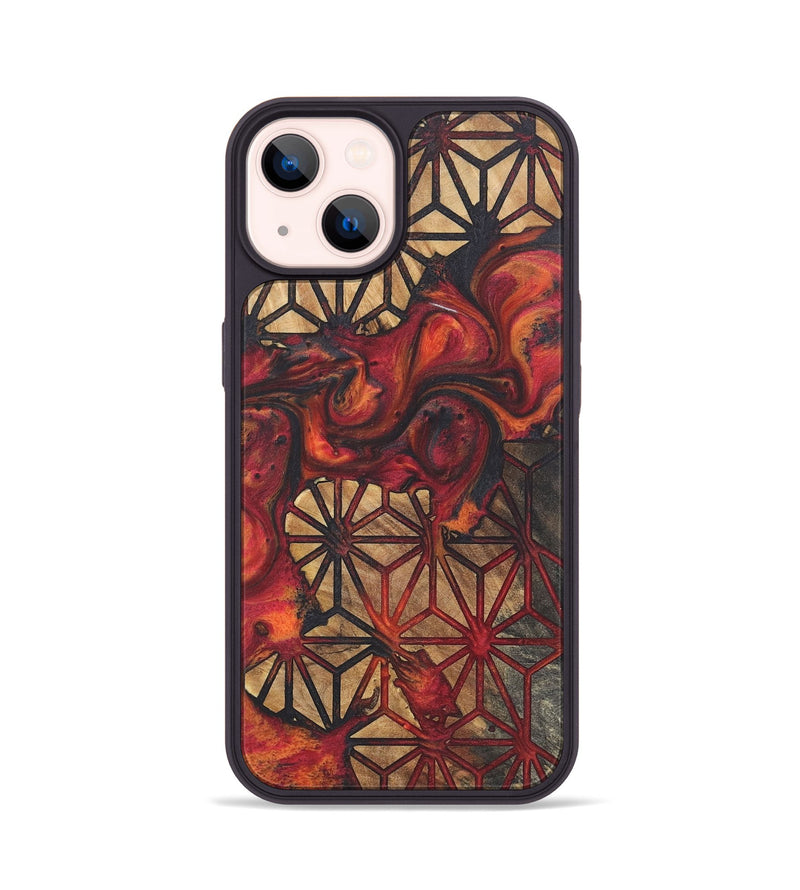 iPhone 14 Wood+Resin Phone Case - Addilyn (Pattern, 718793)