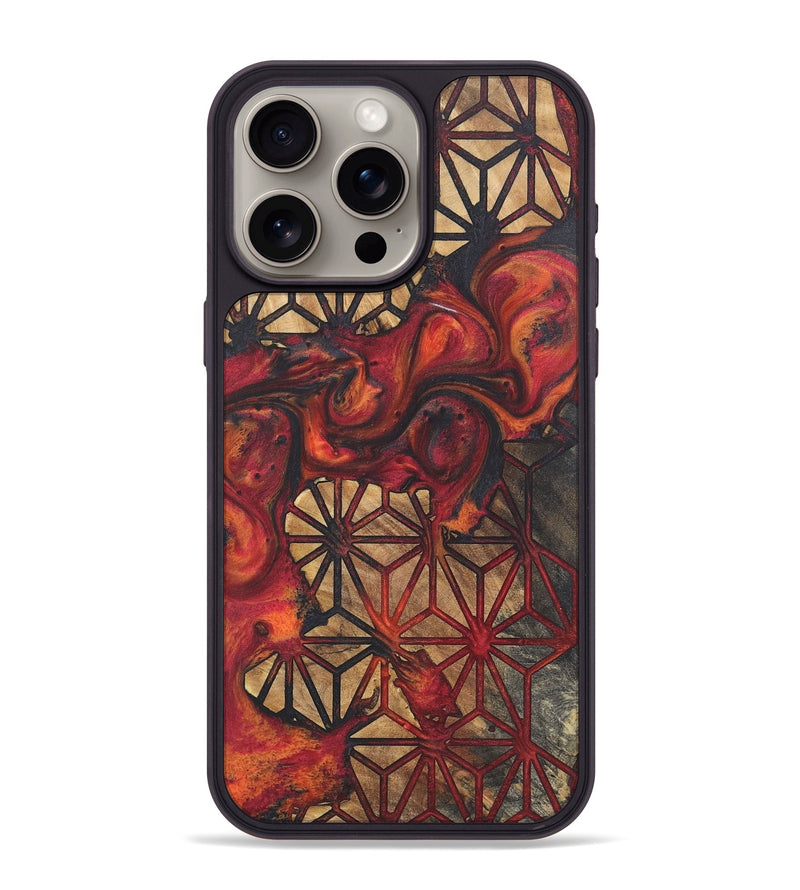 iPhone 15 Pro Max Wood+Resin Phone Case - Addilyn (Pattern, 718793)