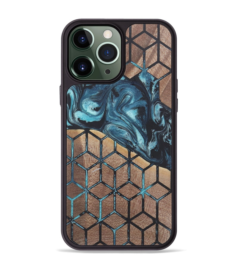 iPhone 13 Pro Max Wood+Resin Phone Case - Tate (Pattern, 718794)