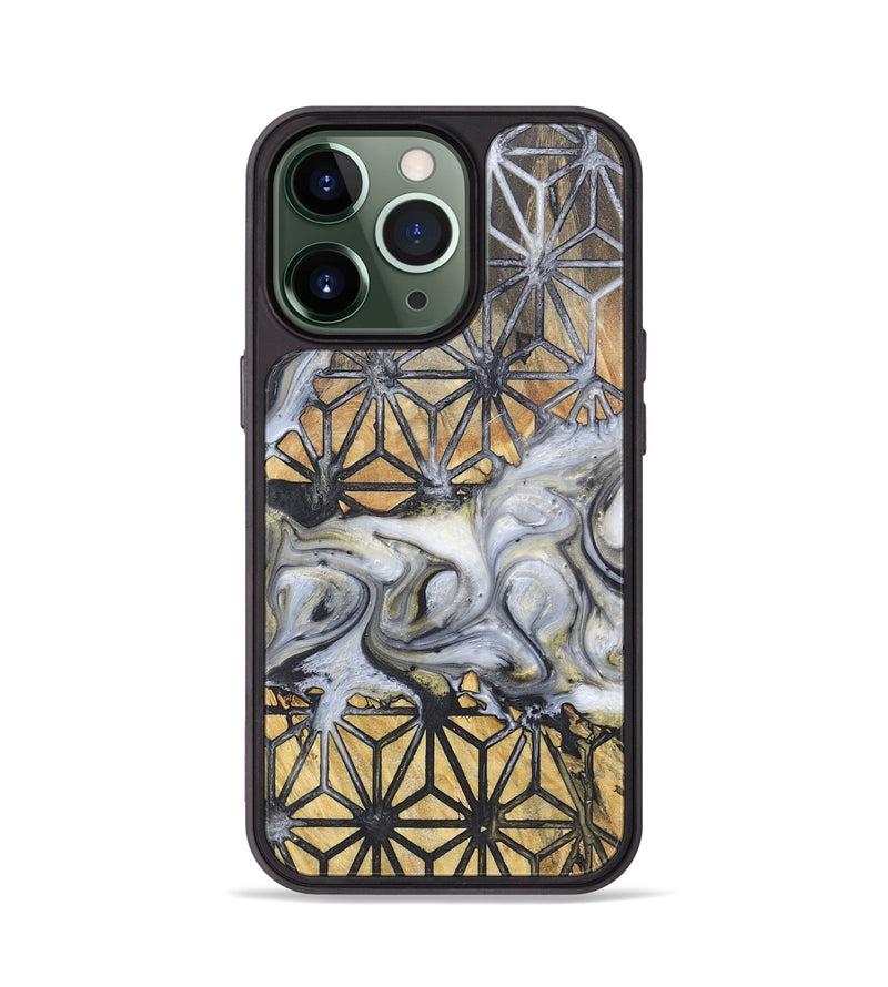 iPhone 13 Pro Wood+Resin Phone Case - Noah (Pattern, 718798)