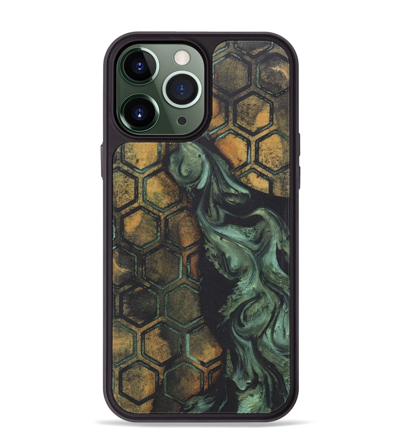 iPhone 13 Pro Max Wood+Resin Phone Case - Anthony (Pattern, 718799)