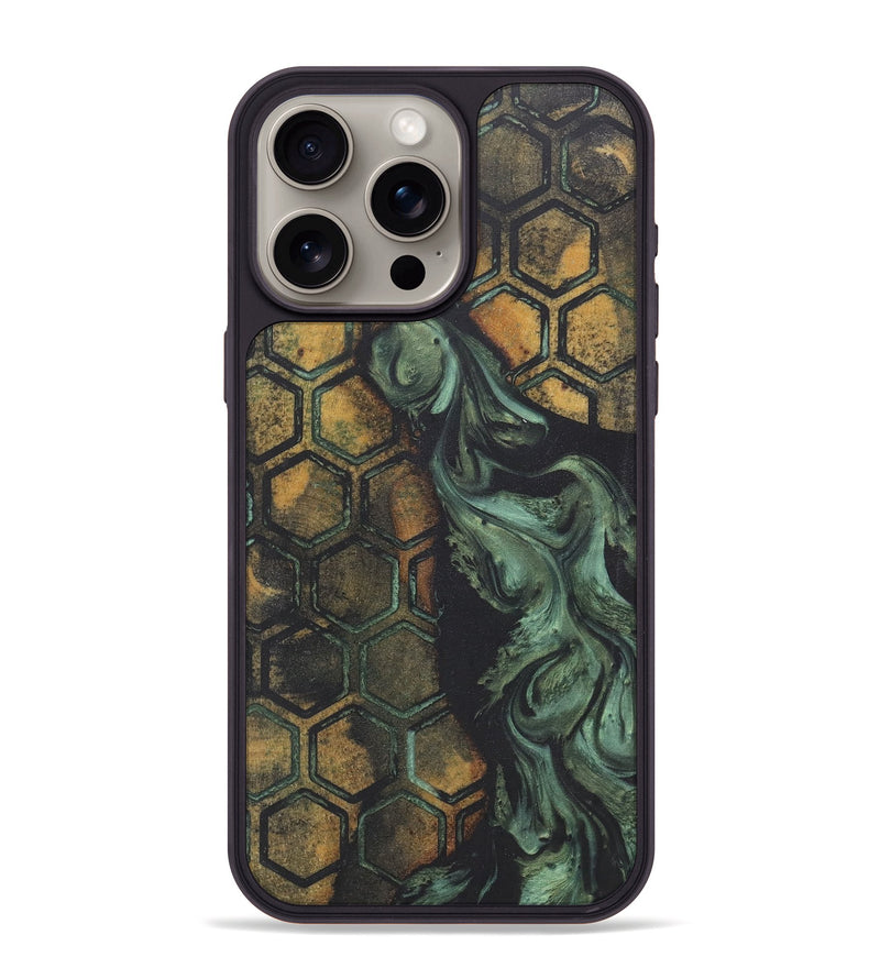 iPhone 15 Pro Max Wood+Resin Phone Case - Anthony (Pattern, 718799)