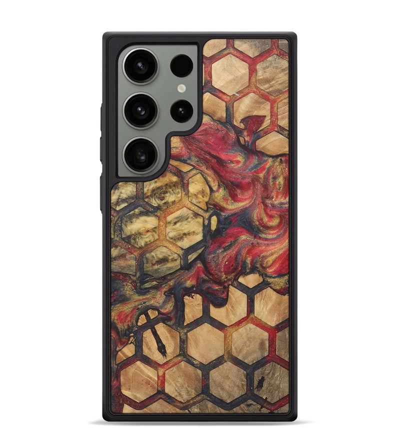 Galaxy S24 Ultra Wood+Resin Phone Case - Darlene (Pattern, 718803)