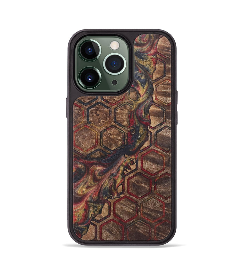 iPhone 13 Pro Wood+Resin Phone Case - Yahir (Pattern, 718804)