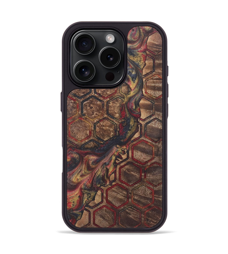 iPhone 16 Pro Wood+Resin Phone Case - Yahir (Pattern, 718804)