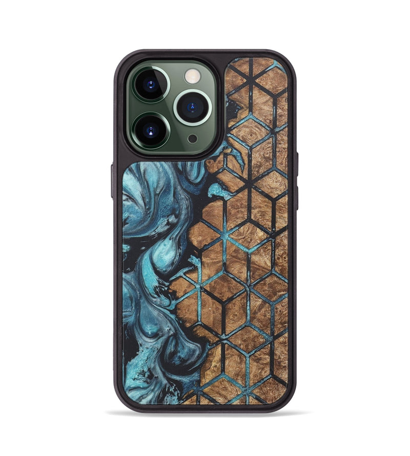 iPhone 13 Pro Wood+Resin Phone Case - Roosevelt (Pattern, 718806)