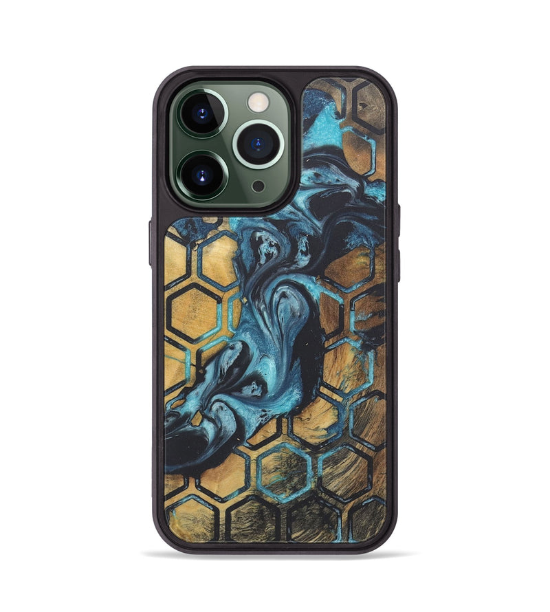 iPhone 13 Pro Wood+Resin Phone Case - Jeanette (Pattern, 718807)