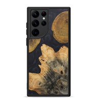 Galaxy S22 Ultra Wood+Resin Phone Case - Jayla (Pure Black, 718814)