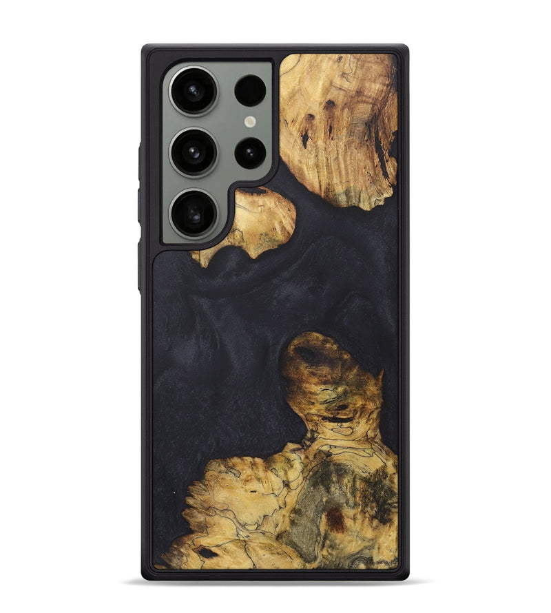 Galaxy S24 Ultra Wood+Resin Phone Case - Kali (Pure Black, 718815)