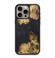 iPhone 15 Pro Max Wood+Resin Phone Case - Kali (Pure Black, 718815)