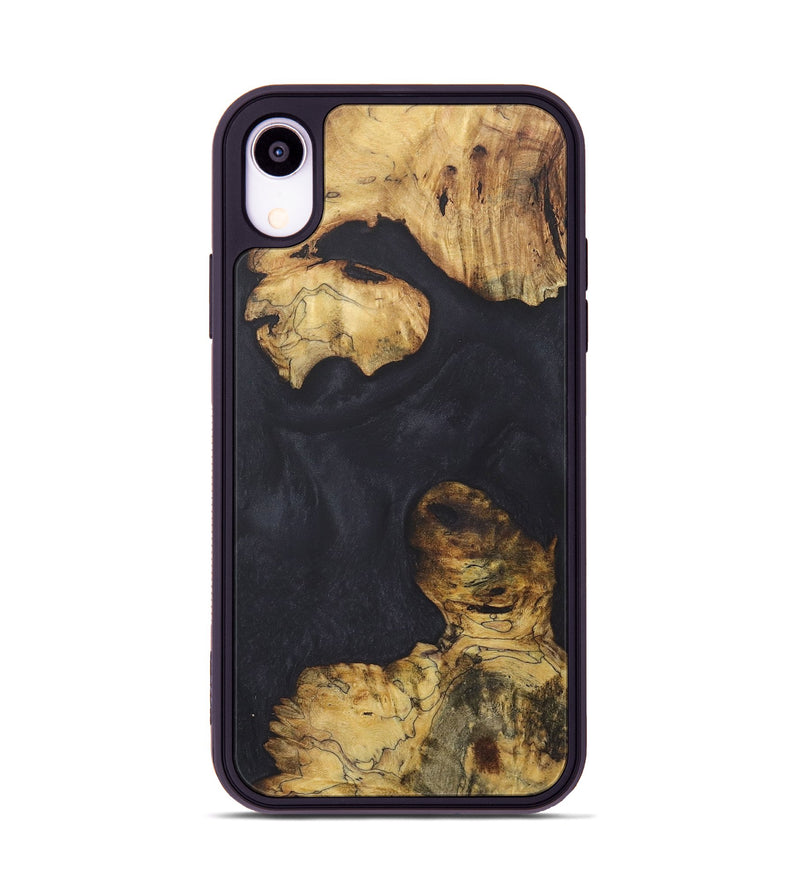 iPhone Xr Wood+Resin Phone Case - Kali (Pure Black, 718815)