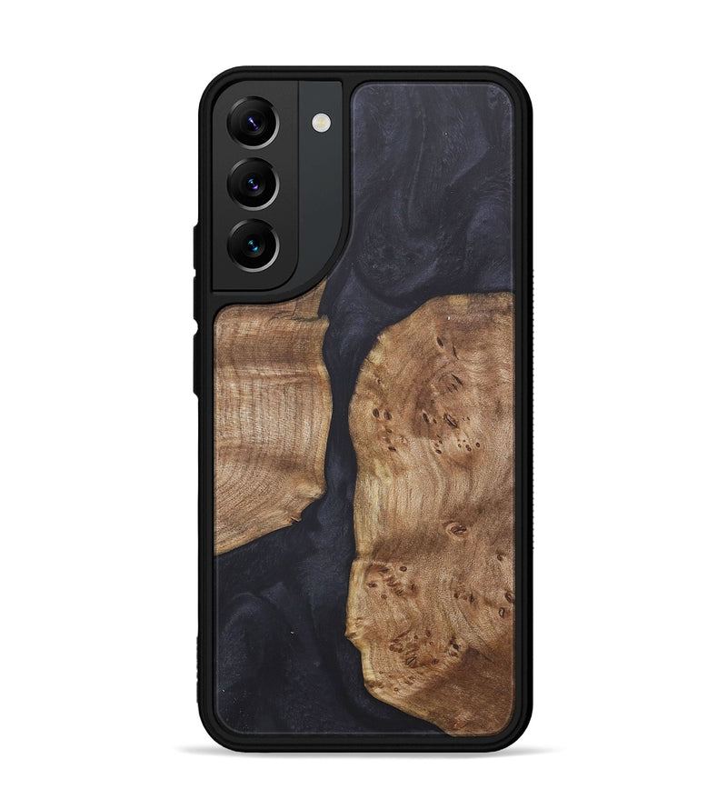 Galaxy S22 Plus Wood+Resin Phone Case - Ray (Pure Black, 718816)