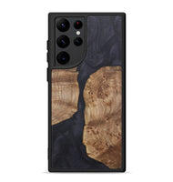 Galaxy S22 Ultra Wood+Resin Phone Case - Ray (Pure Black, 718816)