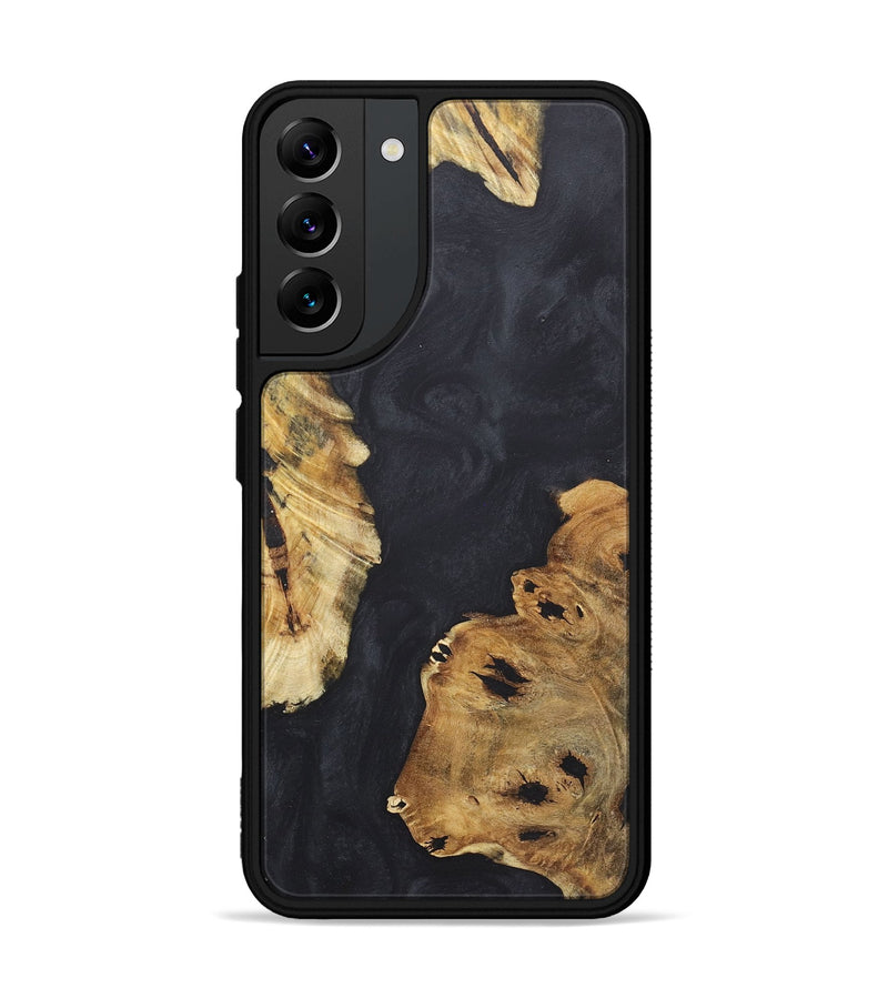 Galaxy S22 Plus Wood+Resin Phone Case - Ariel (Pure Black, 718818)