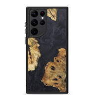 Galaxy S22 Ultra Wood+Resin Phone Case - Ariel (Pure Black, 718818)