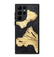 Galaxy S22 Ultra Wood+Resin Phone Case - Russell (Pure Black, 718821)