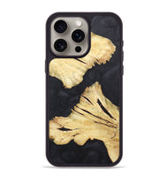 iPhone 15 Pro Max Wood+Resin Phone Case - Russell (Pure Black, 718821)