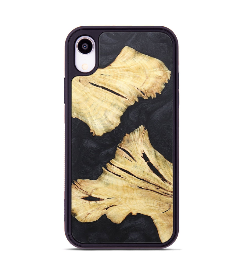 iPhone Xr Wood+Resin Phone Case - Russell (Pure Black, 718821)