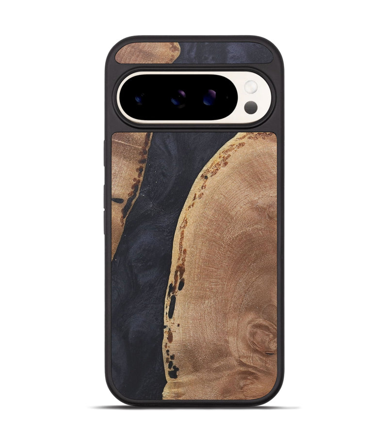 Pixel 9 Wood+Resin Phone Case - Barry (Pure Black, 718823)