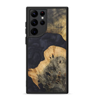 Galaxy S22 Ultra Wood+Resin Phone Case - Jewel (Pure Black, 718824)