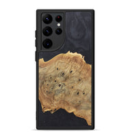 Galaxy S22 Ultra Wood+Resin Phone Case - Staci (Pure Black, 718827)