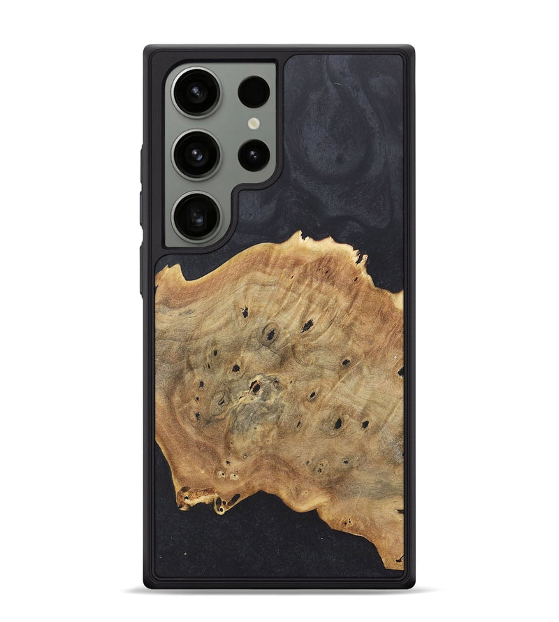 Galaxy S24 Ultra Wood+Resin Phone Case - Staci (Pure Black, 718827)