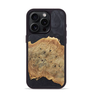 iPhone 15 Pro Wood+Resin Phone Case - Staci (Pure Black, 718827)