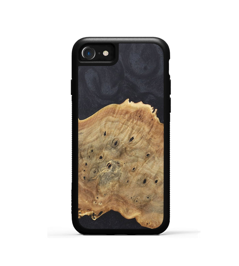 iPhone SE Wood+Resin Phone Case - Staci (Pure Black, 718827)