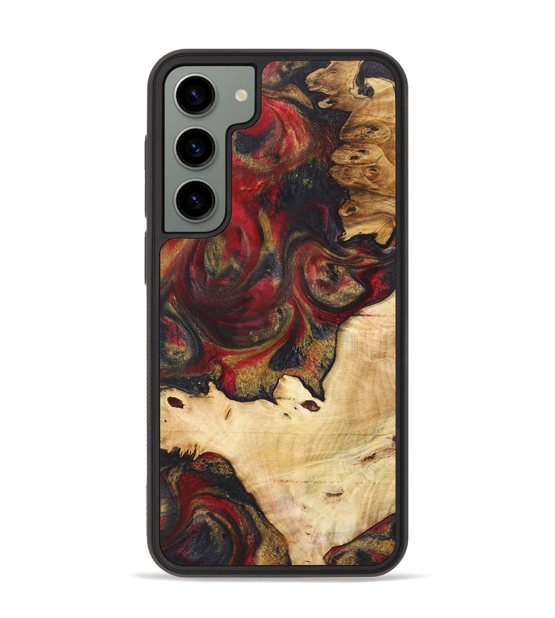 Galaxy S23 Plus Wood+Resin Phone Case - Laverne (Red, 718830)