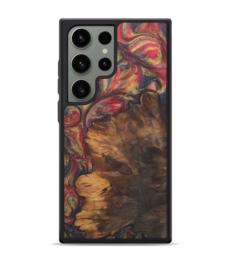 Galaxy S24 Ultra Wood+Resin Phone Case - Kassandra (Red, 718842)