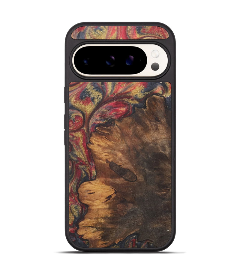 Pixel 9 Wood+Resin Phone Case - Kassandra (Red, 718842)