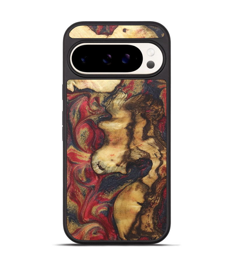 Pixel 9 Pro Wood+Resin Phone Case - Hayden (Red, 718843)