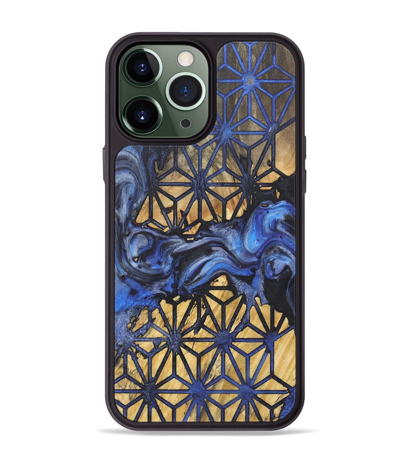 iPhone 13 Pro Max Wood+Resin Phone Case - Freya (Pattern, 718927)