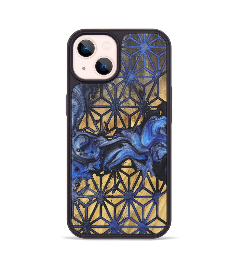 iPhone 14 Wood+Resin Phone Case - Freya (Pattern, 718927)