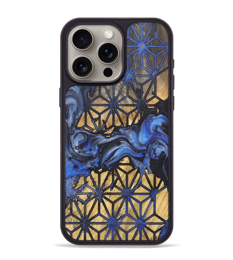 iPhone 15 Pro Max Wood+Resin Phone Case - Freya (Pattern, 718927)