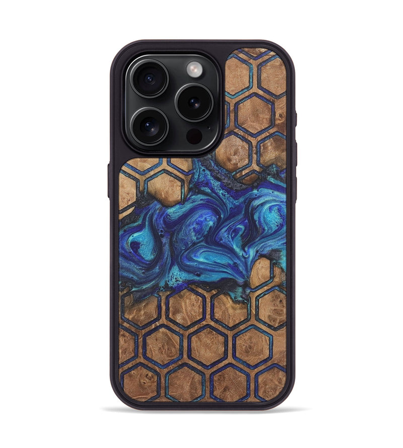 iPhone 15 Pro Wood+Resin Phone Case - Daxton (Pattern, 718928)